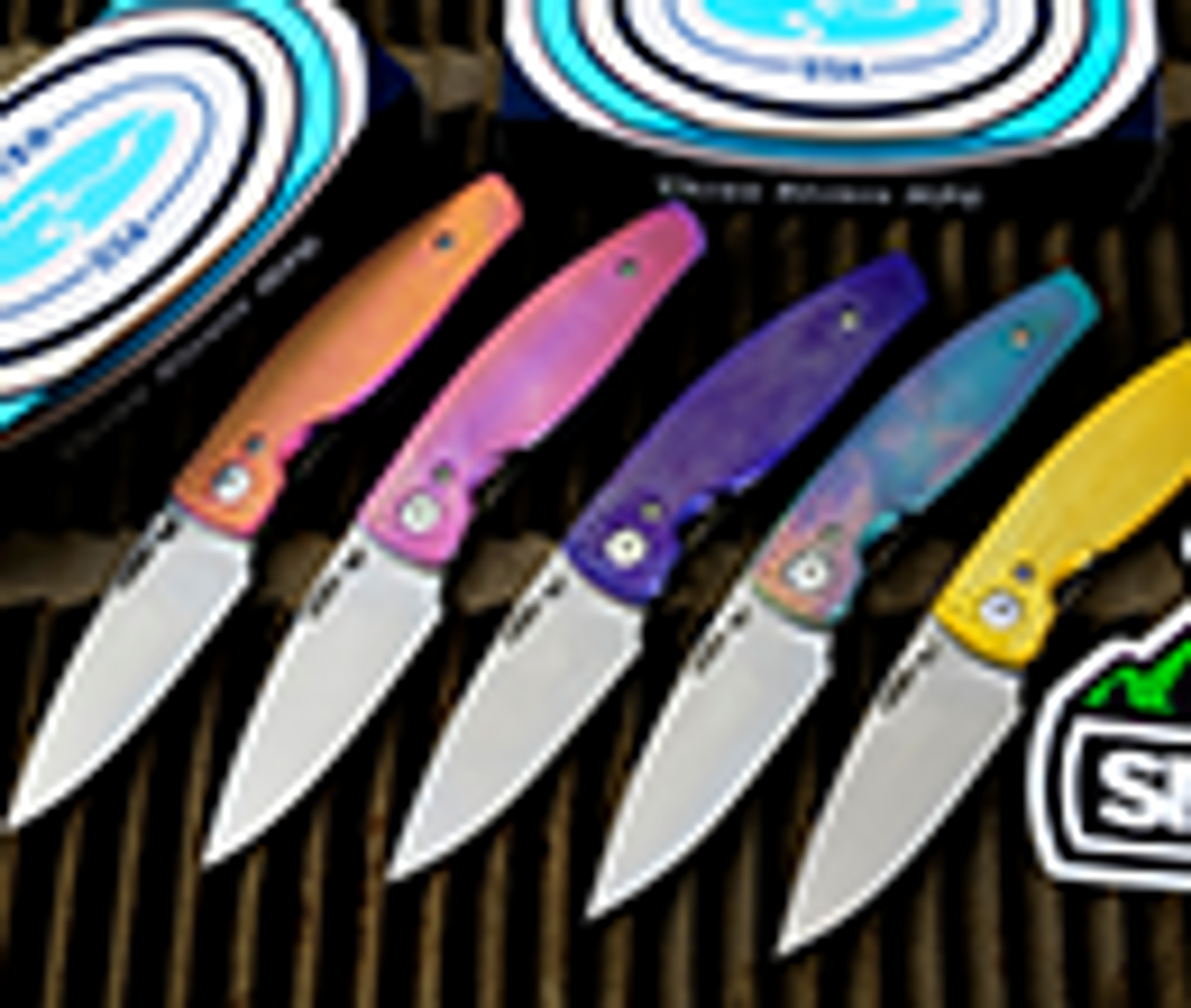 Case Peanut Caribbean Blue Bone Pocket Knife at Swiss Knife Shop