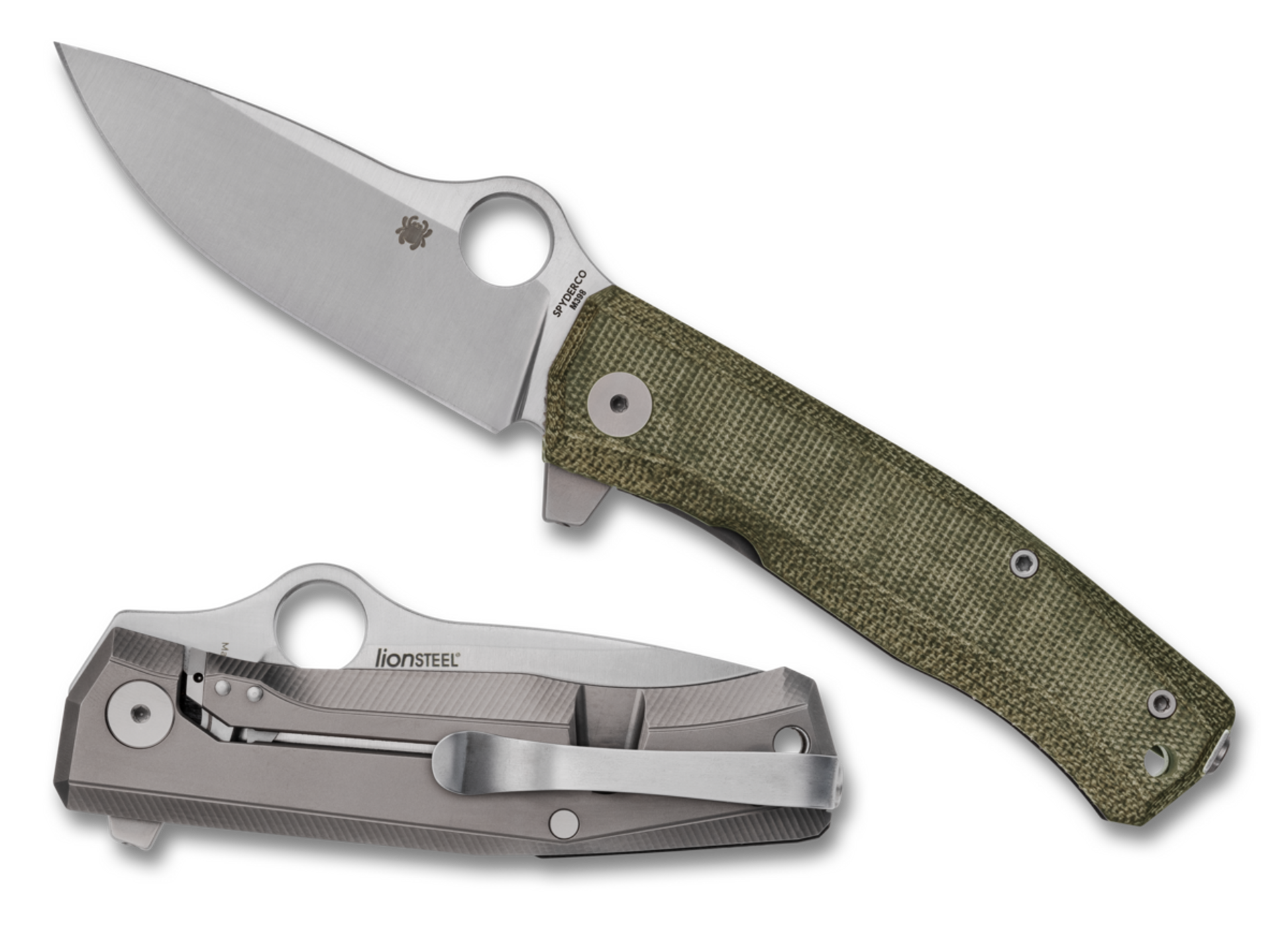 Spyderco SpyMyto Folding Knife M398 Titanium/Micarta (Flash Batch