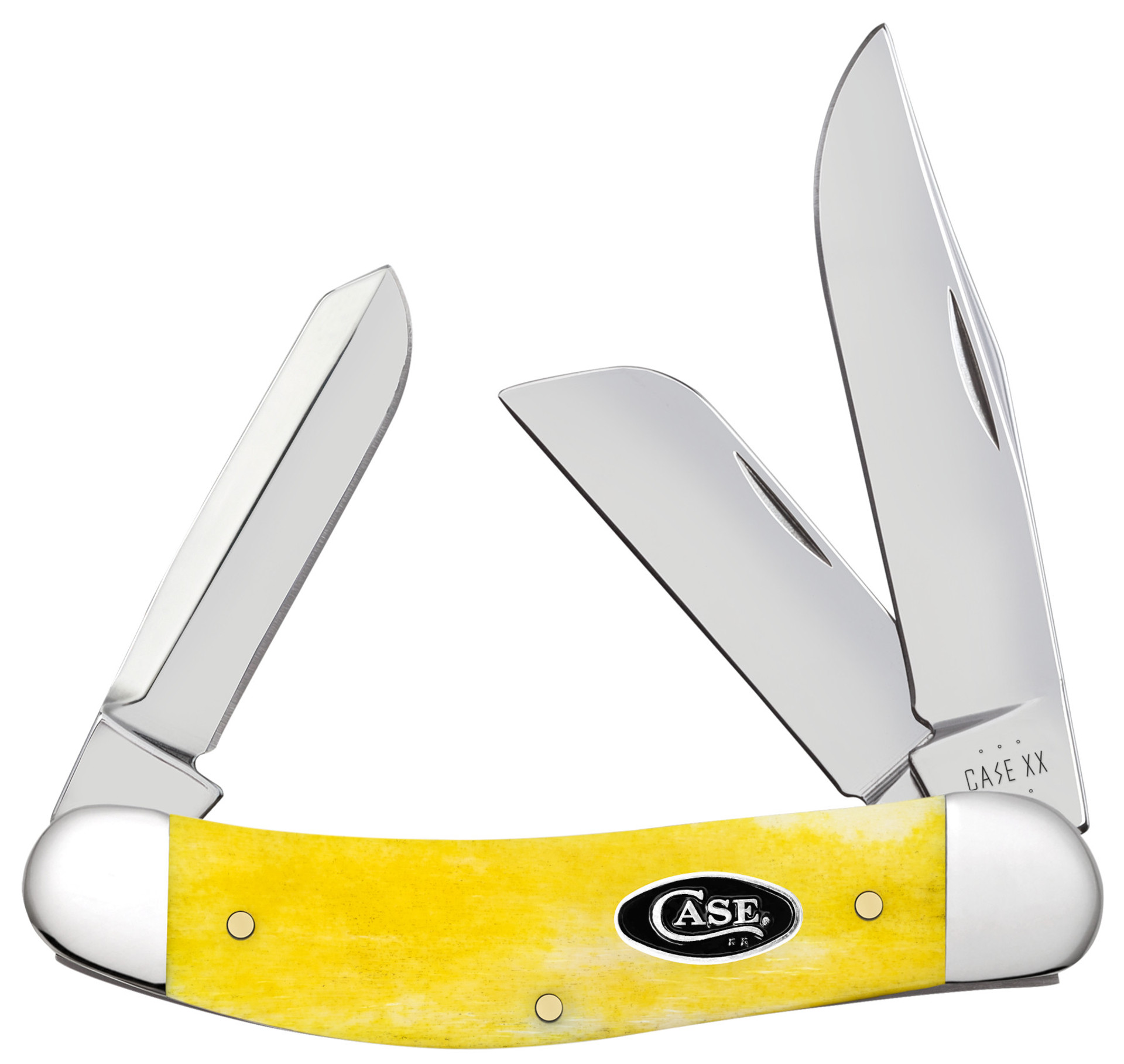 Case XX Yellow Smooth Bone Sowbelly Smoky Mountain Knife Works