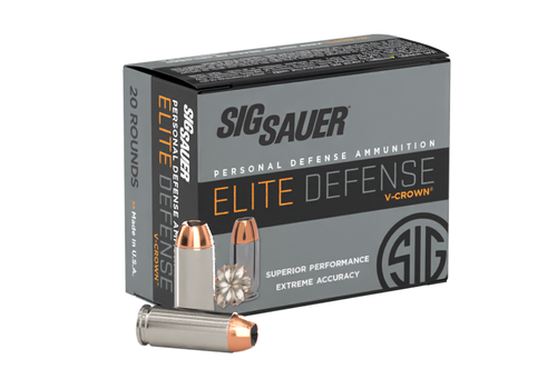 Sig Sauer 10MM 200Gr Elite V Crown JHP Box 20 E10MM200-20