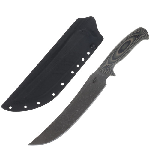 Work Tuff Gear Atayal-C Fixed Knife Jungle Camo Handle Dark Wash SK85 Blade SK85-DWJCB