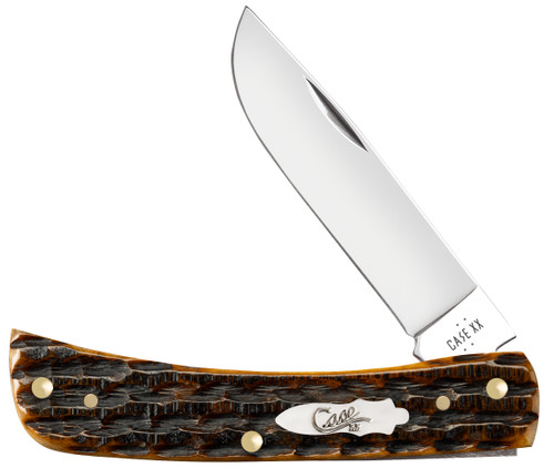 Case XX Kinfolks Jigged Molasses Bone Sod Buster Jr Folding Knife CA12774