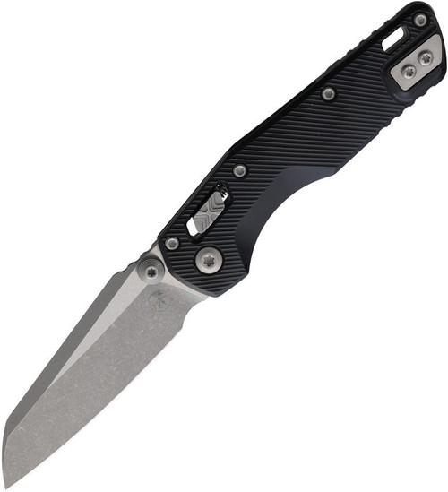 Microtech MSI Mini RAM-LOK Folding Knife APO Standard Fluted Aluminum Black