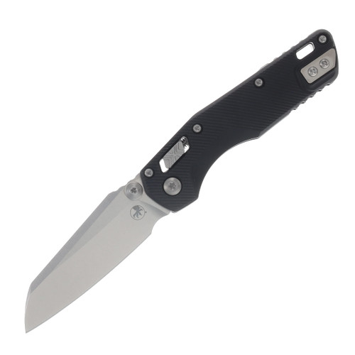 Microtech MSI Mini RAM-LOK Folding Knife STNWSH Standard Fluted Aluminum Black MT210M10FL
