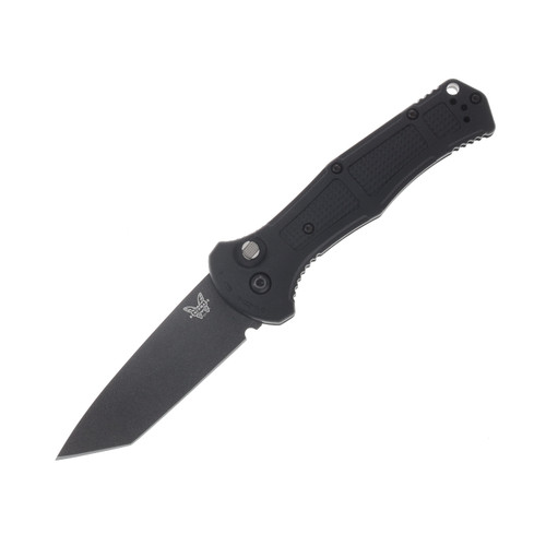 Benchmade Claymore Automatic Knife Black Cerakote Tanto/Black Grivory AUBM9071BK-02