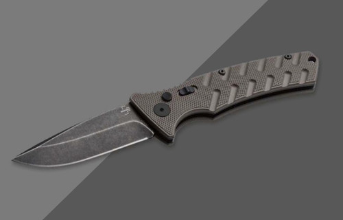 Boker Plus Strike OTS Auto Coyote Spear Point D2 Gray Blade Aluminum Handle AUBK01BP0143