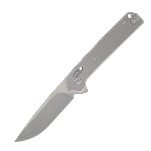 Dreamtech Gray Titanium VG-10 Drop Point Crossbar Lock Folding Knife DTK4032TG