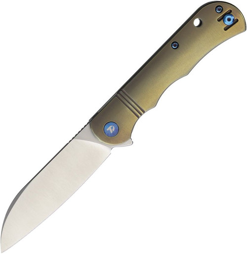 Dreamtech Linerlock 14C28N Bronze Titanium Blue Accents DTK4453LBR