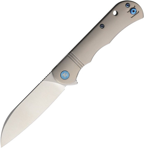 Dreamtech 14C28N Linerlock Gray Titanium Blue Accents DTK4453LG