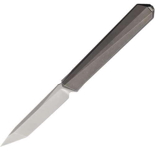 Remette Knives Eligo Linerlock Folding Knife Bead Blast and Satin M390/Gray Titanium Ostap Hel Design EGB5