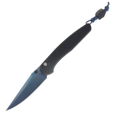 ProTech Avalon Automatic Knife 2026 Atlanta Blade Show Exclusive Sapphire Blue PVD Magnacut/Black Aluminum Peace Neighbor Collaboration BSA26.AVALON.1