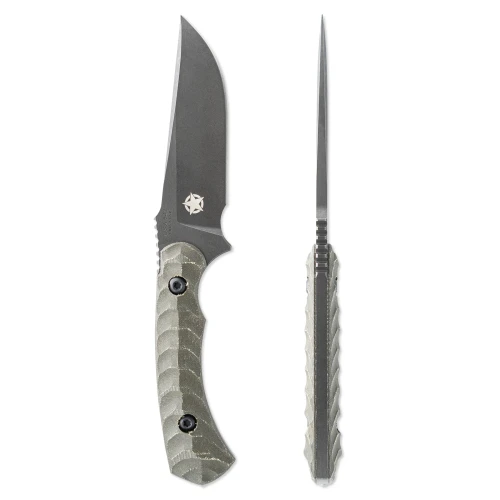 Toor Knives Limited Edition Neptune Brauler Green Micarta Fixed Blade