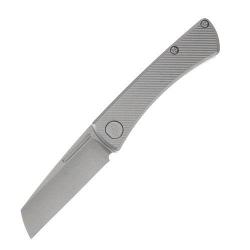 ABW Slip Joint Folding Knife Titanium 45 Degree Pattern Natural - Magnacut Blade ABWSLIPTIT45NATURAL