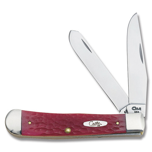 Case Red Jigged Bone Trapper Folding Knife