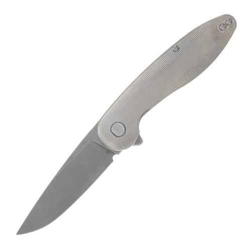 ABW Model 1 V7 Folding Knife Titanium Natural Handle Magnacut Blade ABWMODEL1TITNATURAL