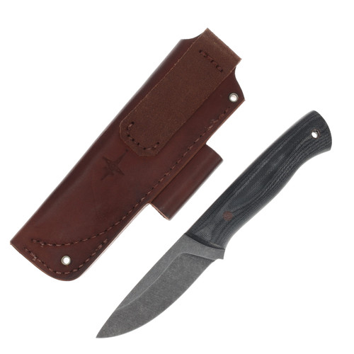 Red Crow Knife and Tool Procut Bushcrafter Fixed Blade Micarta Handle RCBC1