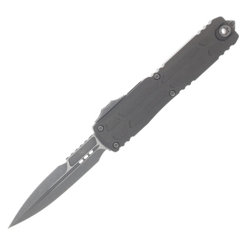 Microtech Ultratech EX-ZBP Signature Series OTF Automatic Knife Apocalyptic Bayonet/Natural Clear Aluminum AUMT1120EX10APNCS