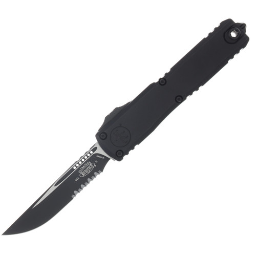 Microtech Ultratech Gen IV OTF Automatic Knife Blackout Partially Serrated S/E AUMT112142T