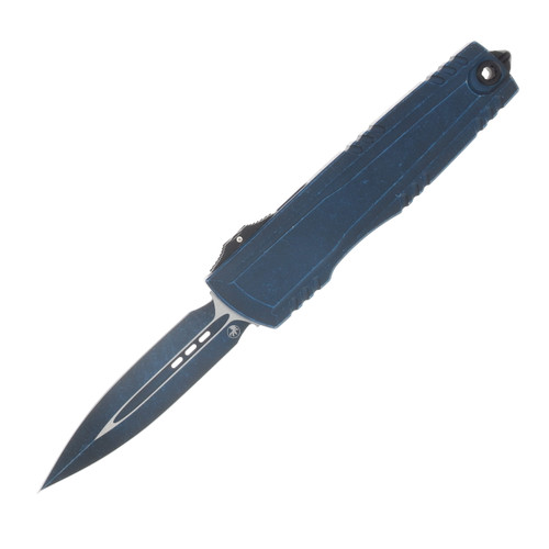 Microtech Luminary ZBP D/E Signature Series Weathered Blue Standard AUMT12701WBLS