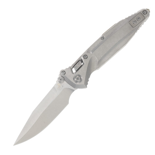 Microtech Socom Delta RAM-LOK Spear Point MS Folder STNWSH-STNWSH TI W/ Bronze AUMT159RL10SMS2