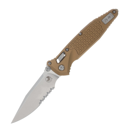Microtech Socom RAM-LOK Folder S/E Stonewash PS Frag Aluminum Tan MT160RL11FRTA