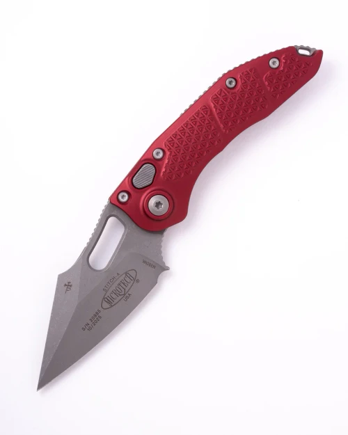 Microtech Stitch OTS Auto S/E Apocalyptic Standard Merlot AUMT16910APMR