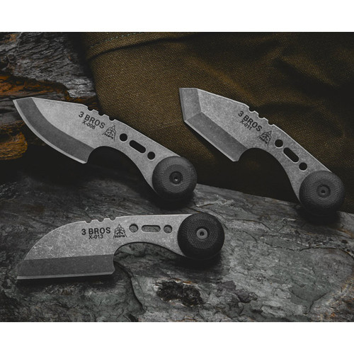 TOPS 3 Bros Fixed Blade Knife Combo Pack