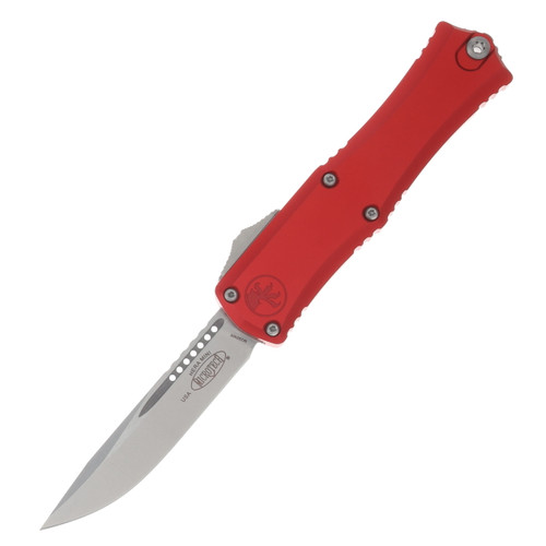 Microtech Hera II Mini OTF Auto S/E Stonewashed Standard Red 6ALV4 Titanium AUMT1703M10RD