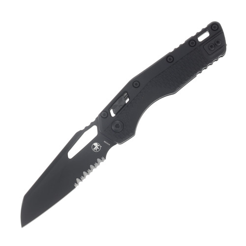 Microtech MSI Mini RAM-LOK Folding Knife Blackout S/E Partially Serrated MT210T2TPM