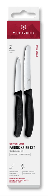 Victorinox Sets, 2 Piece 4.5" Utility & 3.25" Paring Black