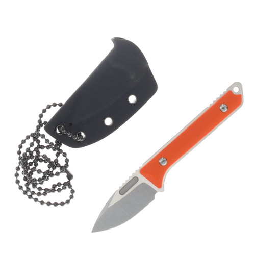 Griffin Scout Medic Fixed Blade Satin Magnacut Titanium Orange G10 GRIFFSMSATORNGG10
