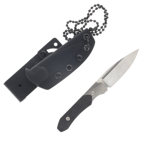Griffin X-Limited Fixed Blade Satin Magnacut - Titanium Carbon Fiber GRIFFSMSATCF