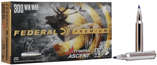 Federal Premium Terminal Ascent .300 Win Mag Polymer Tip 175gr 20Rds