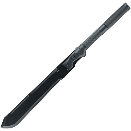 Walther MachTac 3 Fixed Blade Knife Blackout Serrated with Black Nylon Sheath WAL50763