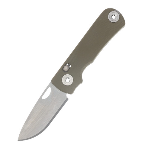 Olive Knives Lenta Folding Knife Olive Green G10 Handle Tungsten Carbide Blade LNT-G10ODG-TC