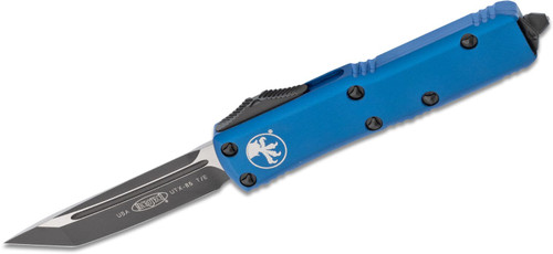 Microtech UTX-85 Out-The-Front Automatic Knife (T/E Black | Blue)
