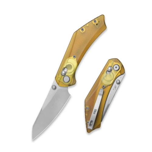 GEO Knife Maciej Torbé DIVID Axis Lock Folding Knife SW M390 Blade Ultem Handle
