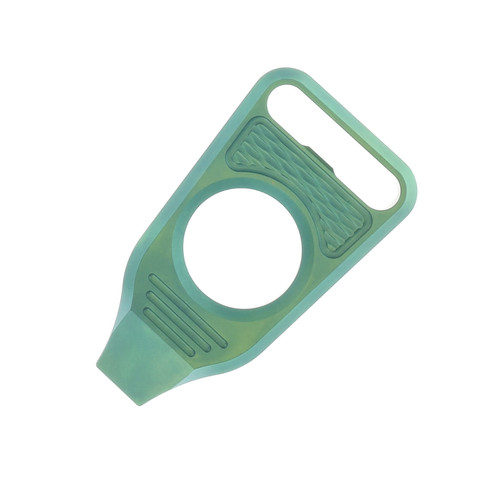 GEO Knife Fabian Hobbelen Vector TI Material Anodized Green Finish Pry-bar GEO2512F