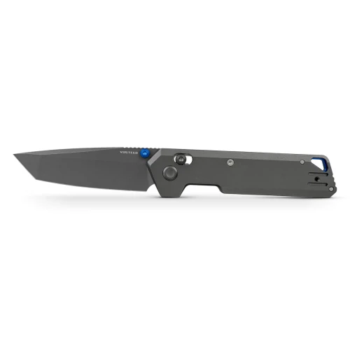 Vosteed Parallel Folding Knife 154CM Destroyer Grey Blade Dim Gray TI Handle