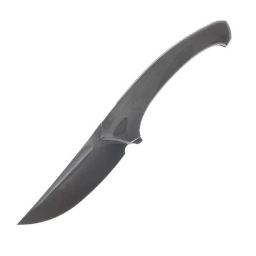 Poikilo Blade Orca DLC Folding Knife Gray Black TI Handle M398 Blade POIBORCADLC
