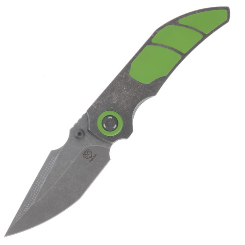 Poikilo Blade x Christensen Knifeworks Casque Folder Standard DSW Green 3P POIBCKCASQSDSWG3