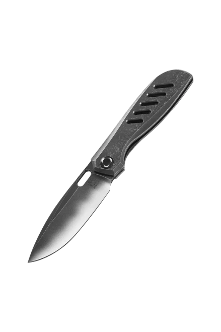Poikilo Blade Gecko Folding Knife Standard DSW V5 TI Handle W/5 Slots M398 Blade POIBGECSDSWV55SLT