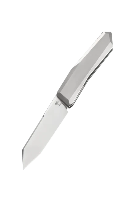 Poikilo Blade Prism Large Standard PSW Folding Knife TI Handle M398 Blade POIBPRISMLGSPSW