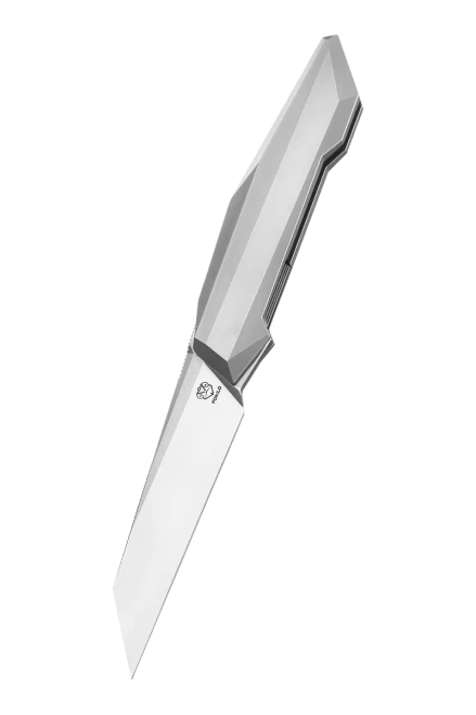 Poikilo Blade Prism Small Standard PSW Folding Knife TI Handle M398 Blade POIBPRISMSMSPSW