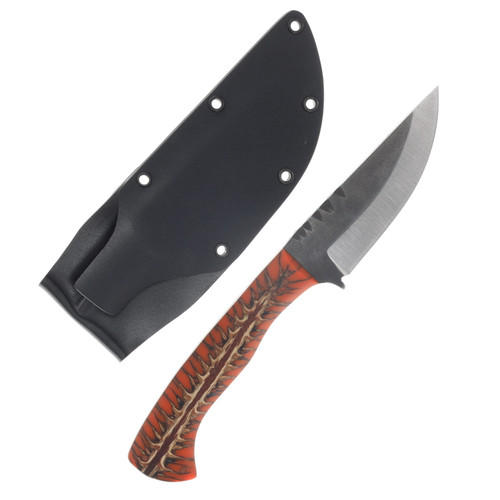 Avery Knifeworks Field Knife Fixed Blade Forged Magnacut/Orange Pinecone AK01OP