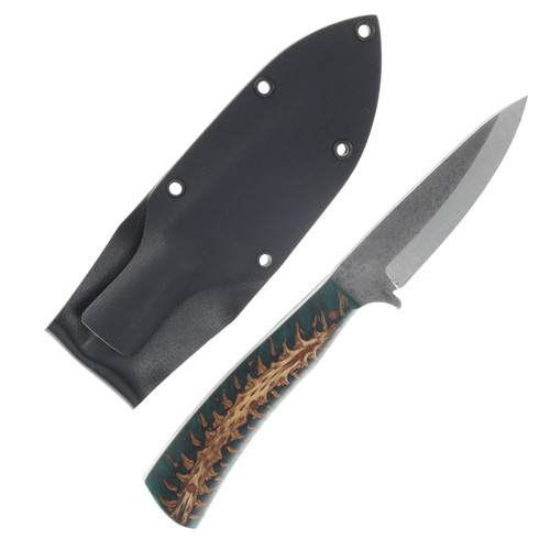 Avery Knifeworks Bird and Trout Knife Fixed Blade Forged Magnacut/Green Pinecone AK03GP