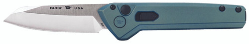 Buck 838 Deploy OTS Auto Knife Blue Cerakote Aluminum Handle 154CM Blade BU13600