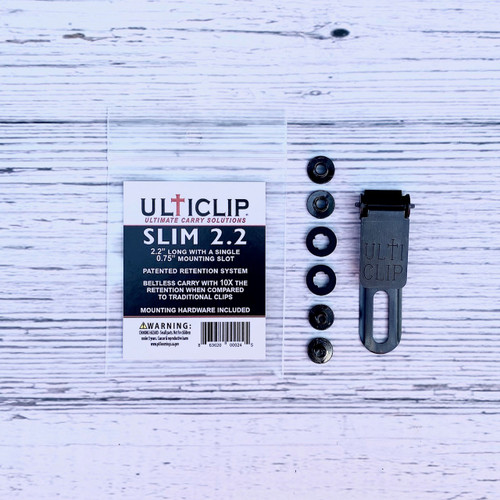 UltiClip Slim 2.2 High Tension Spring Steel Locking Concealment Clip UCSLIM22