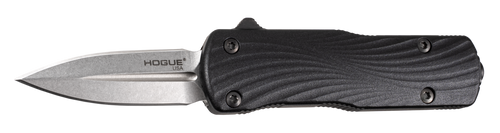 Hogue Micro Counterstrike OTF Auto D/E Tumbled Magnacut Blade Black Aluminum Case - Polymer Cover - Black