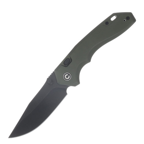 CIVIVI Brova Folder Forest Green Aluminum Handle Black SW S35VN Blade CE25093-3